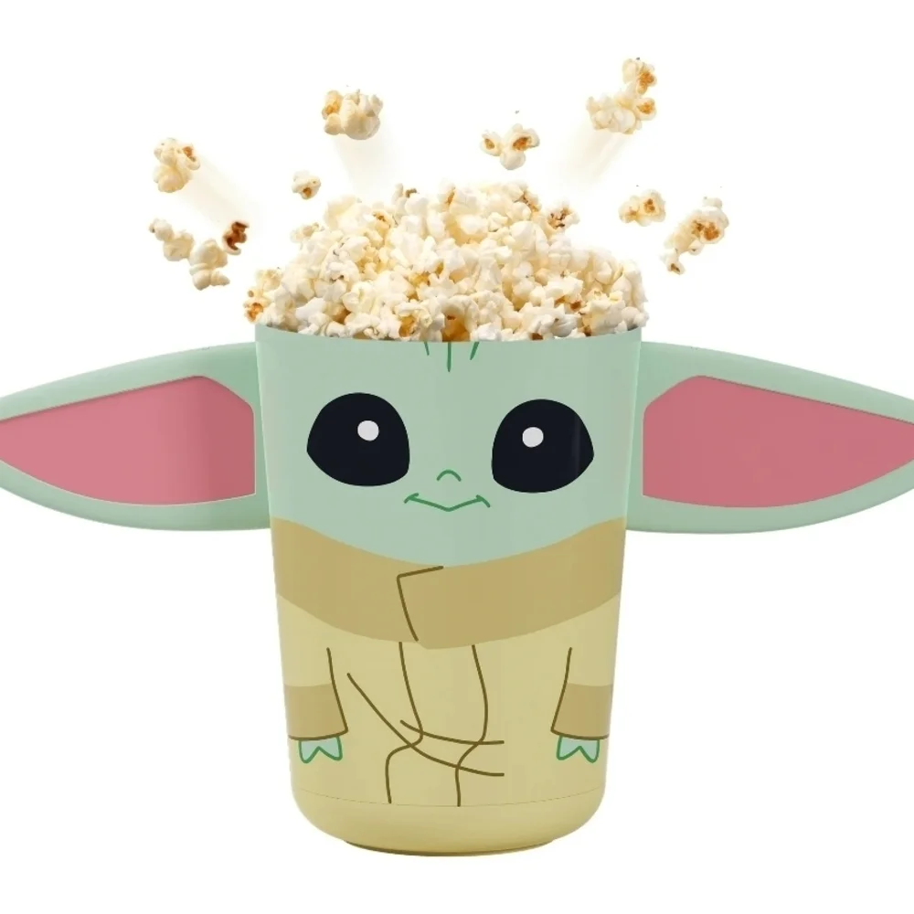 Star Wars Mandalorian Baby Yoda Popcorn Set - Green and Pink